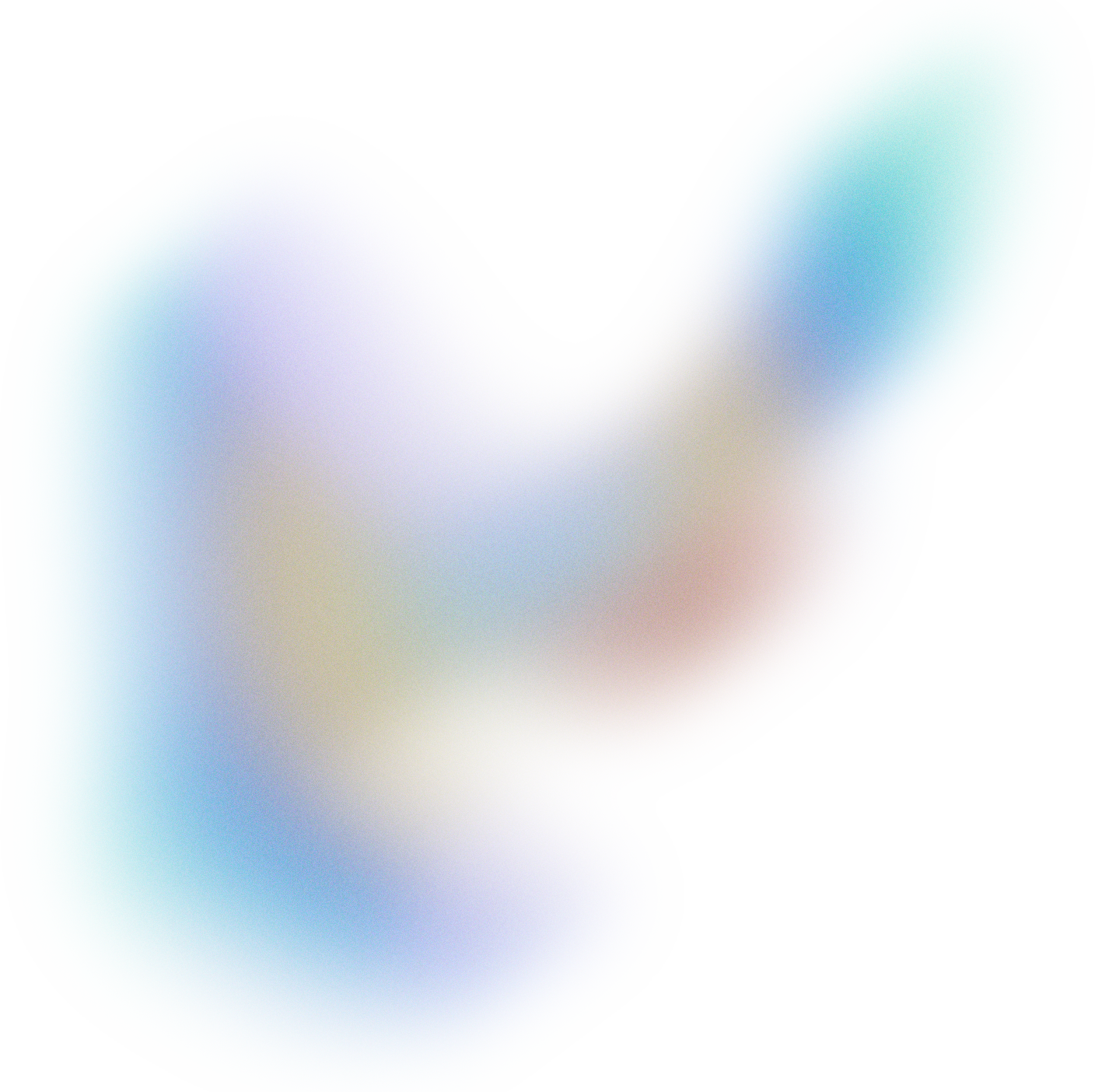 Glowy Gradient Abstract Brush Stroke Blob